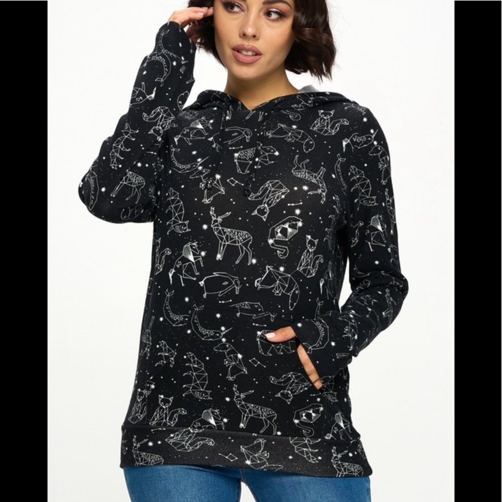 Celestial Animals Hoodie - Picture 1 of 9